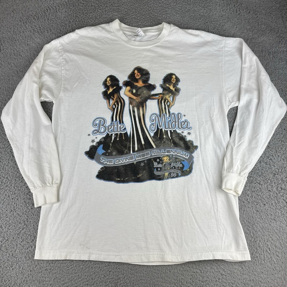 Bette Midler The Divine Miss Millenium Tour T-SHIRT Size Large Y2k Betty Boop